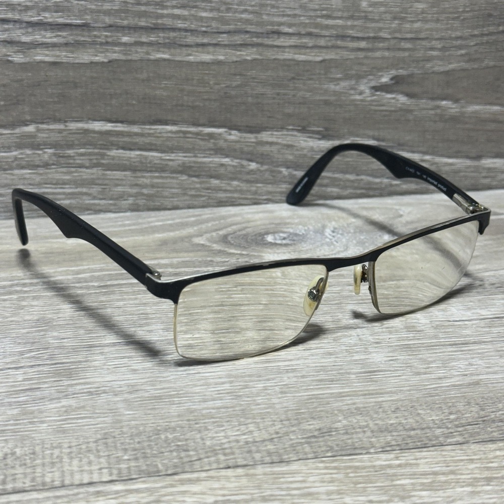 Carrera CA 6623 Eyeglasses Half Rim Black Metal Rectangular 52-19 140 Mens